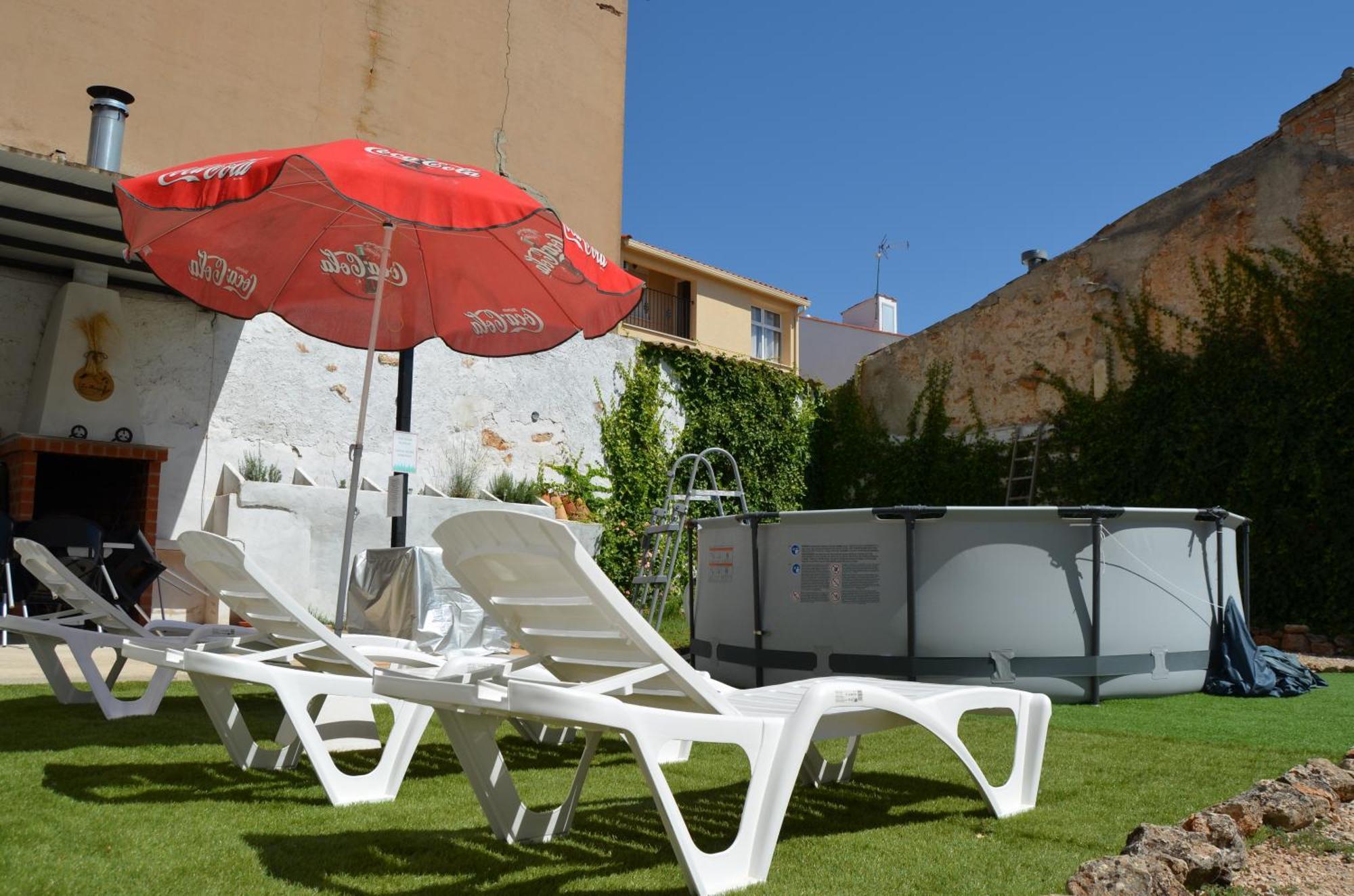 Campillo de Altobuey La Antigua, Casa Centrica, Amplio Patio, Piscina Y Barbacoaヴィラ エクステリア 写真